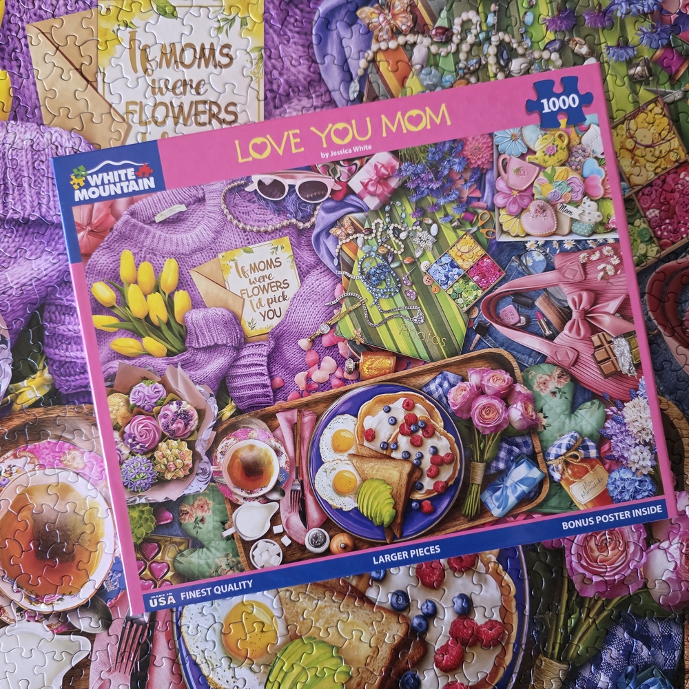 White Mountain 'Love You Mom' 1000-Piece Jigsaw Puzzle